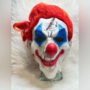Evil Creepy Clown Halloween Adult Overhead Latex Scary Mask